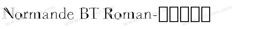 Normande BT Roman字体转换